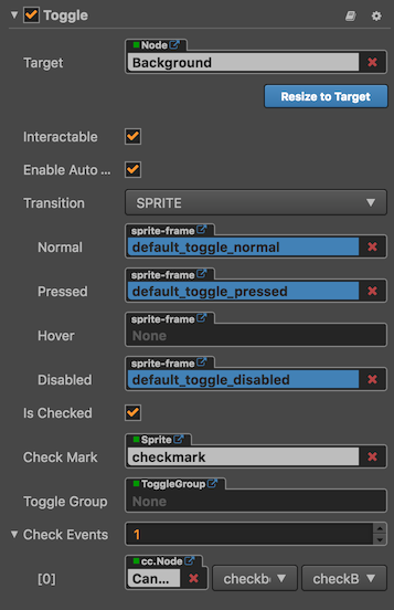 Toggle Reference Cocos Creator Docs